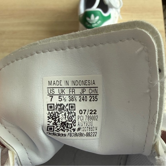 Women's Adidas Stan Smith Bonega Sneakers SZ 7 - Picture 6 of 7